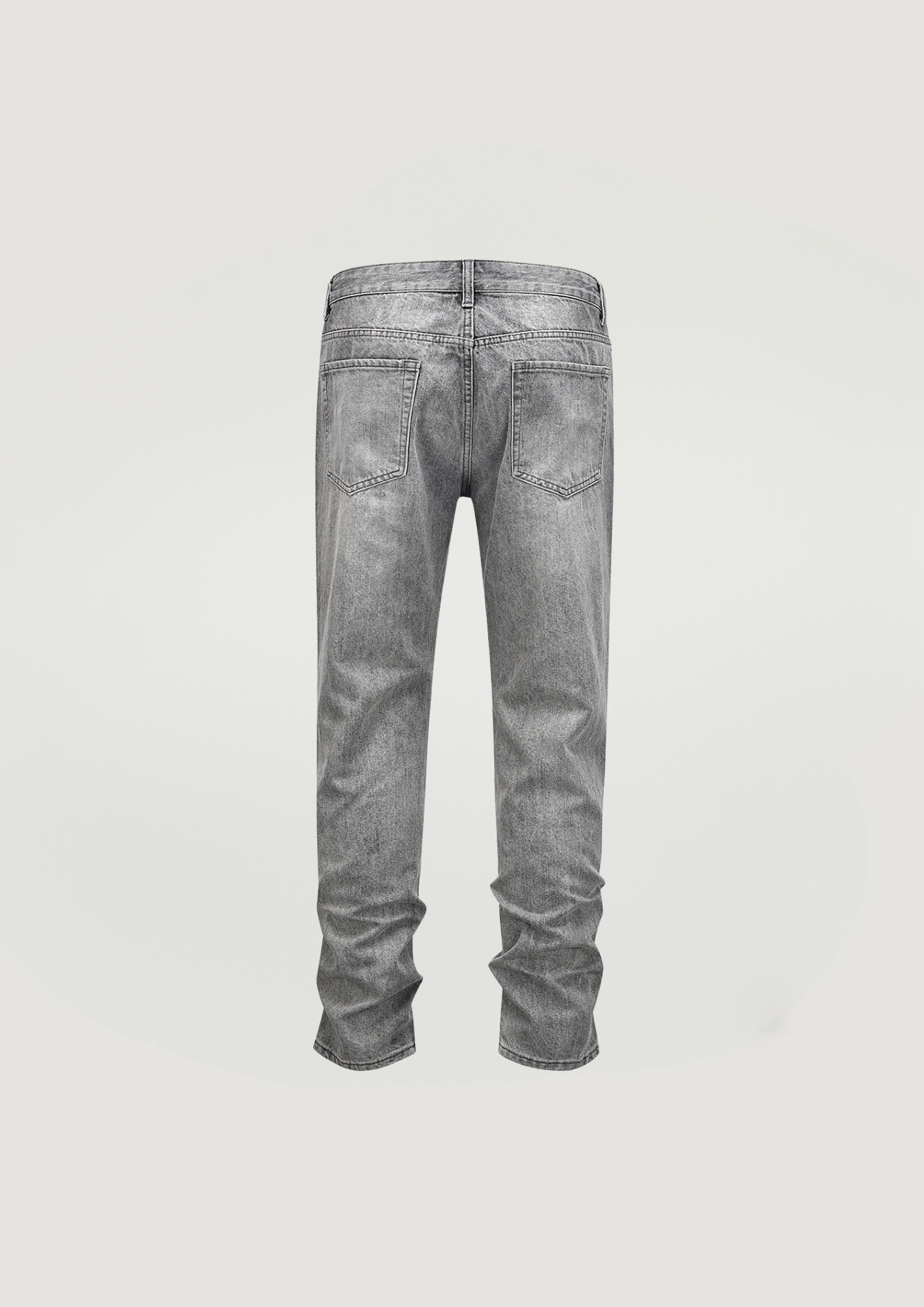 Worn-In Raw Painted Jeans - Gray - Swagster