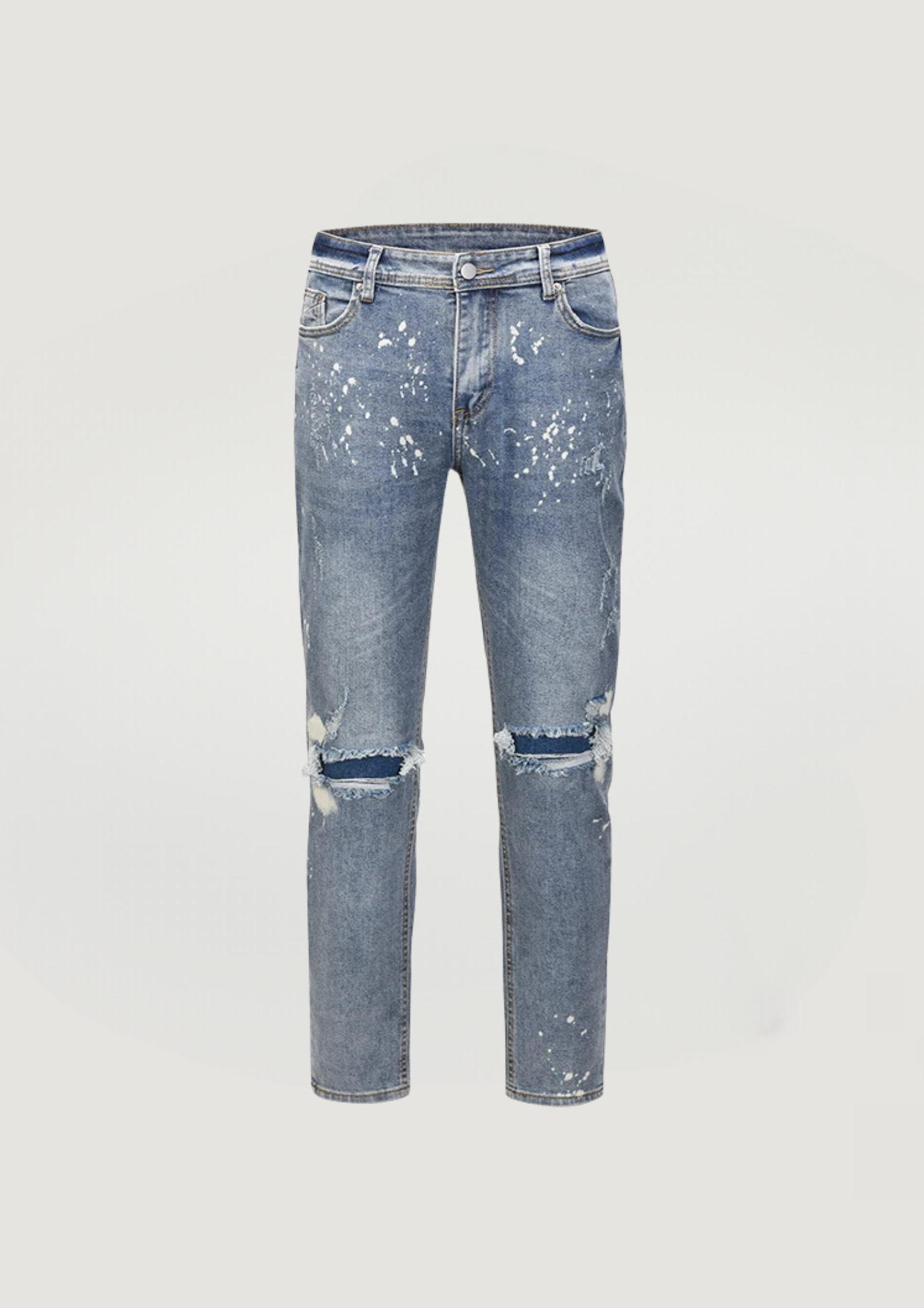 Ink Splash Jeans - Blue - Swagster