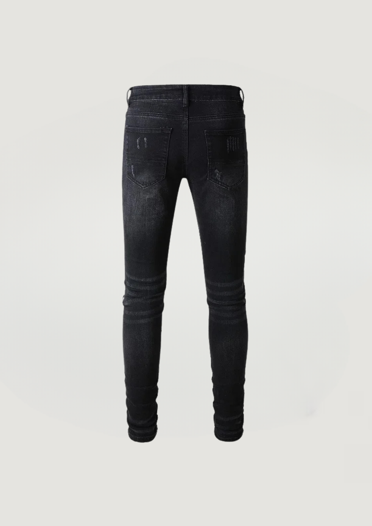 Skinny Ripped Jeans- Graffiti Holes - Swagster