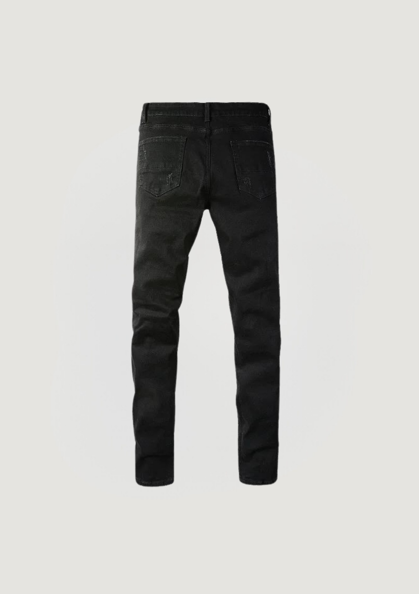 Skinny Ripped Jeans - Leopard Print - Swagster