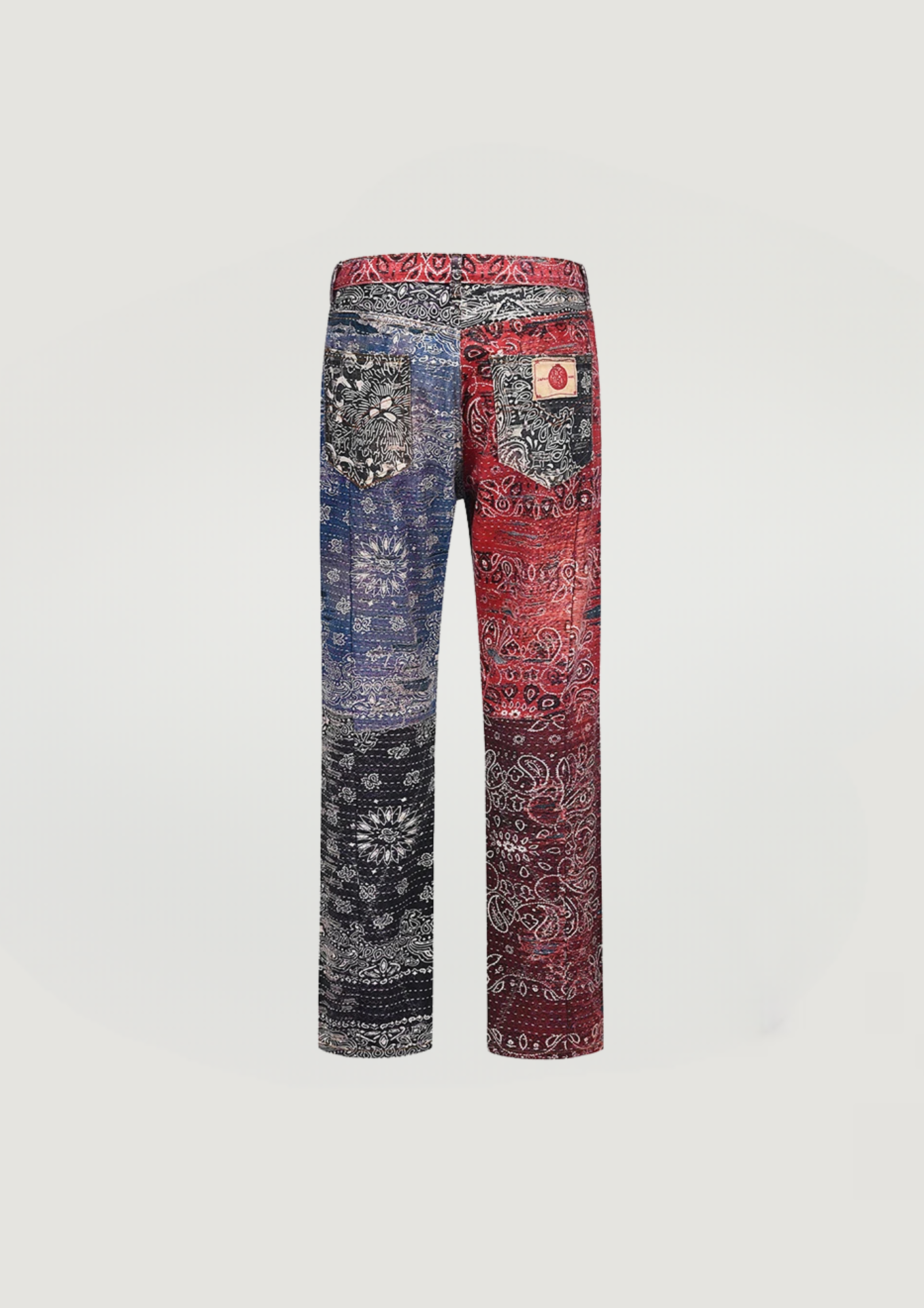 Paisley Quiltwork Jeans - Swagster