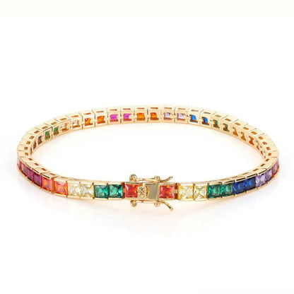 Rainbow Tennis Bracelet