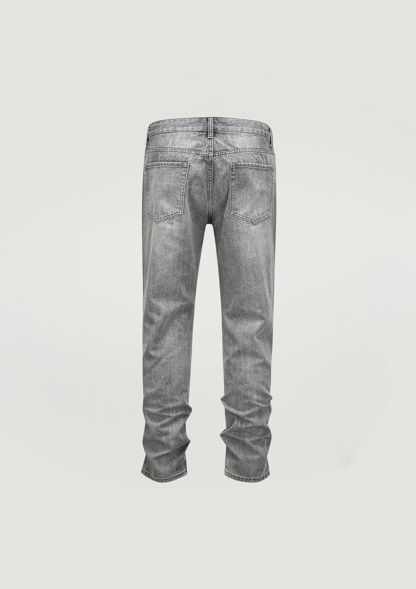 Worn-In Raw Painted Jeans - Gray