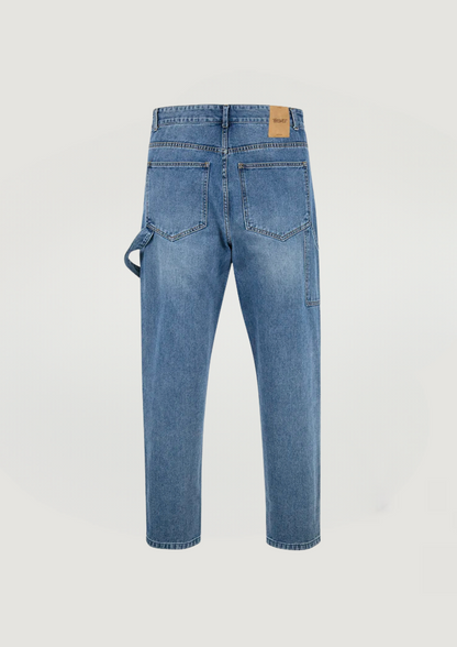 CASHEW FLOWER FLARE JEANS - BLUE