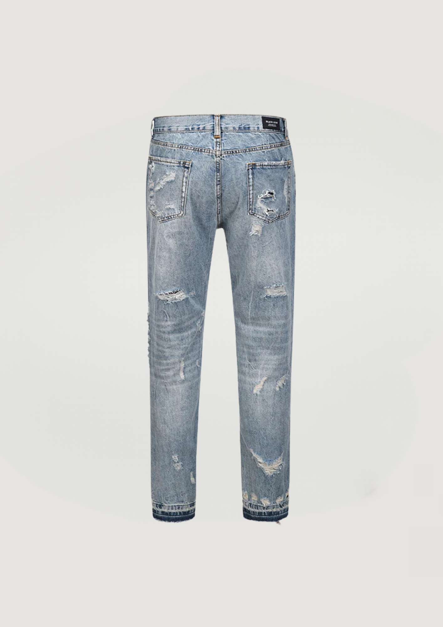 Stitched-Up Easygoing Jeans - Blue