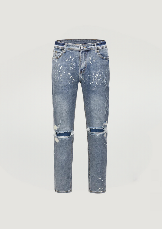 Ink Splash Jeans - Blue