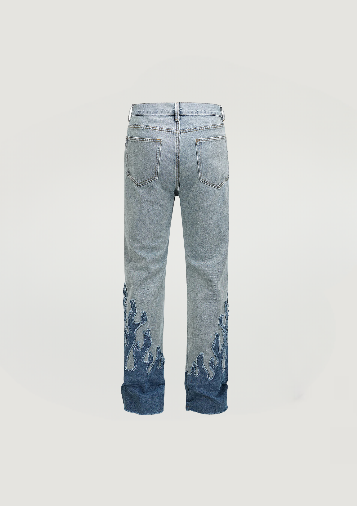 BLUE FLAME FLARE JEANS - BLUE