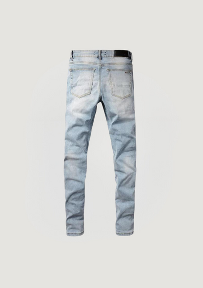 Skinny Ripped Jeans - Blue