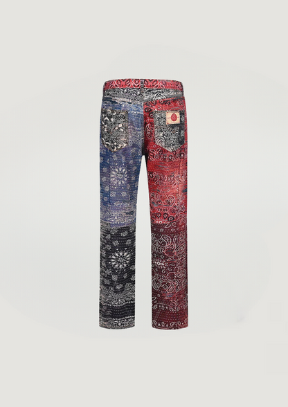 PAISLEY QUILTWORK JEANS