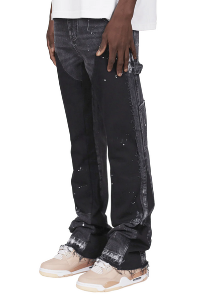 Flare Demin Jeans - Black