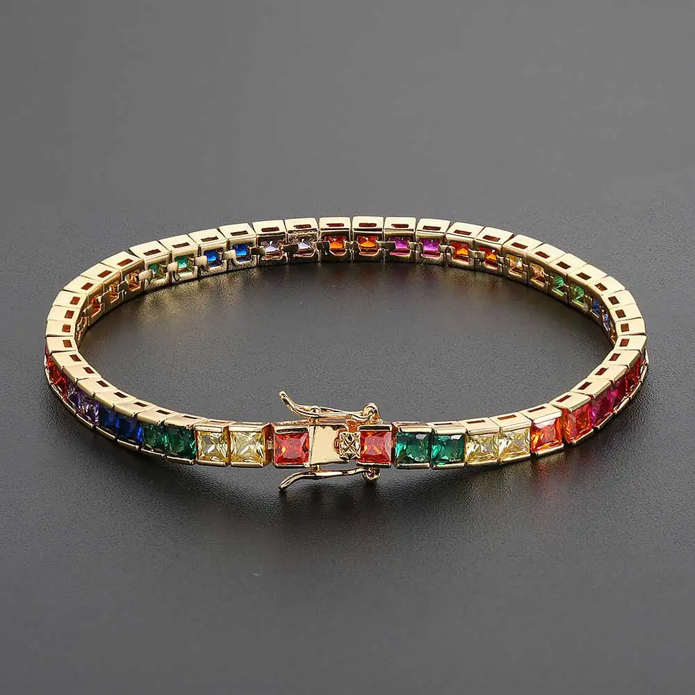 Rainbow Tennis Bracelet