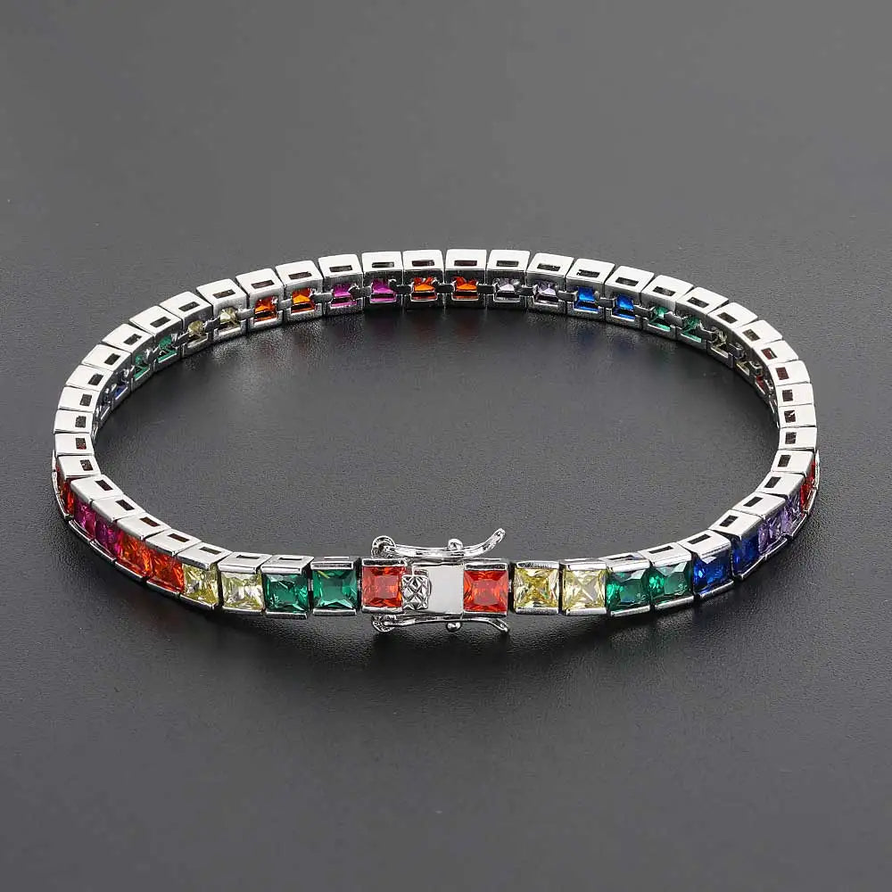 Rainbow Tennis Bracelet